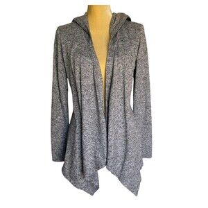 Old Navy Cardigan Women Size SP Open Front Drape Gray Shortie Flow